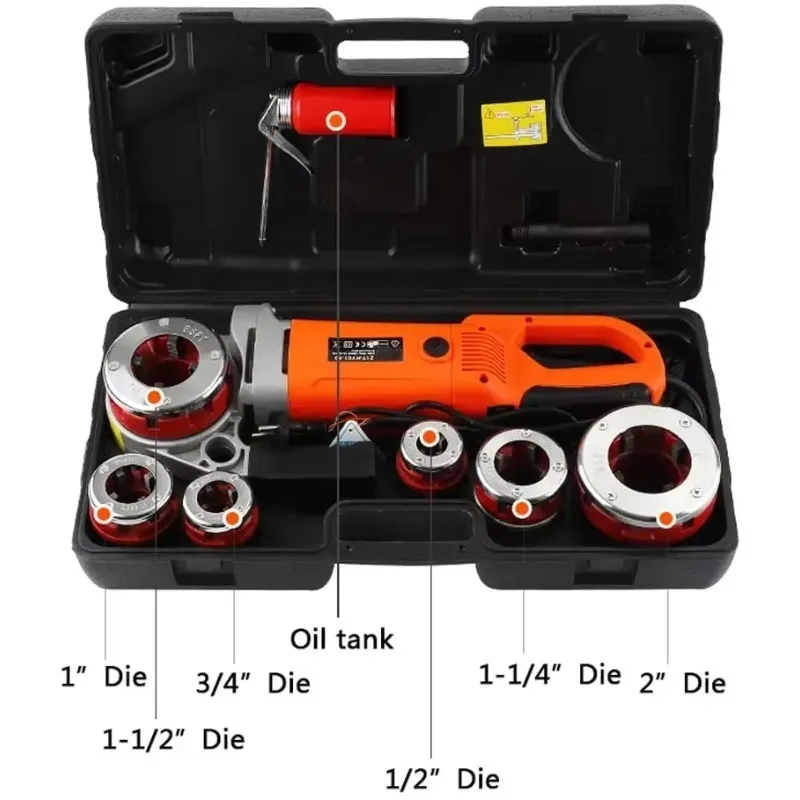 

Portable Electric Pipe Threader 6-Blade Multifunctional New Model for Plumbing And HVAC Projects