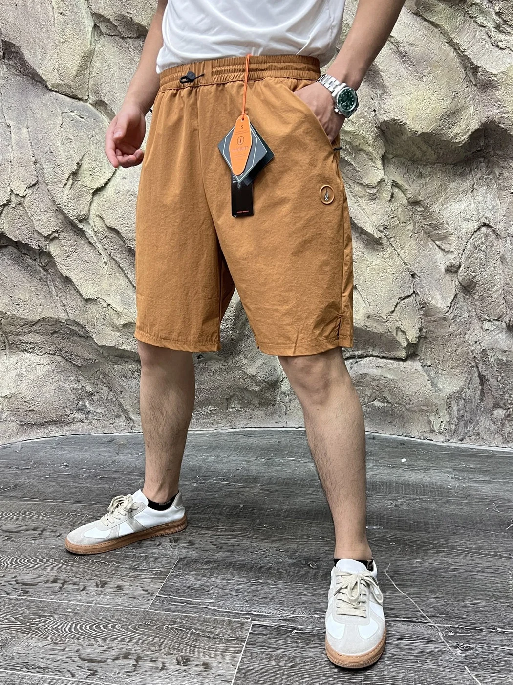 Nordic High End Small Leaf Men's Outdoor Workwear Shorts Quick Dry Breathable Water Resistant Summer Beach Pants Shorts