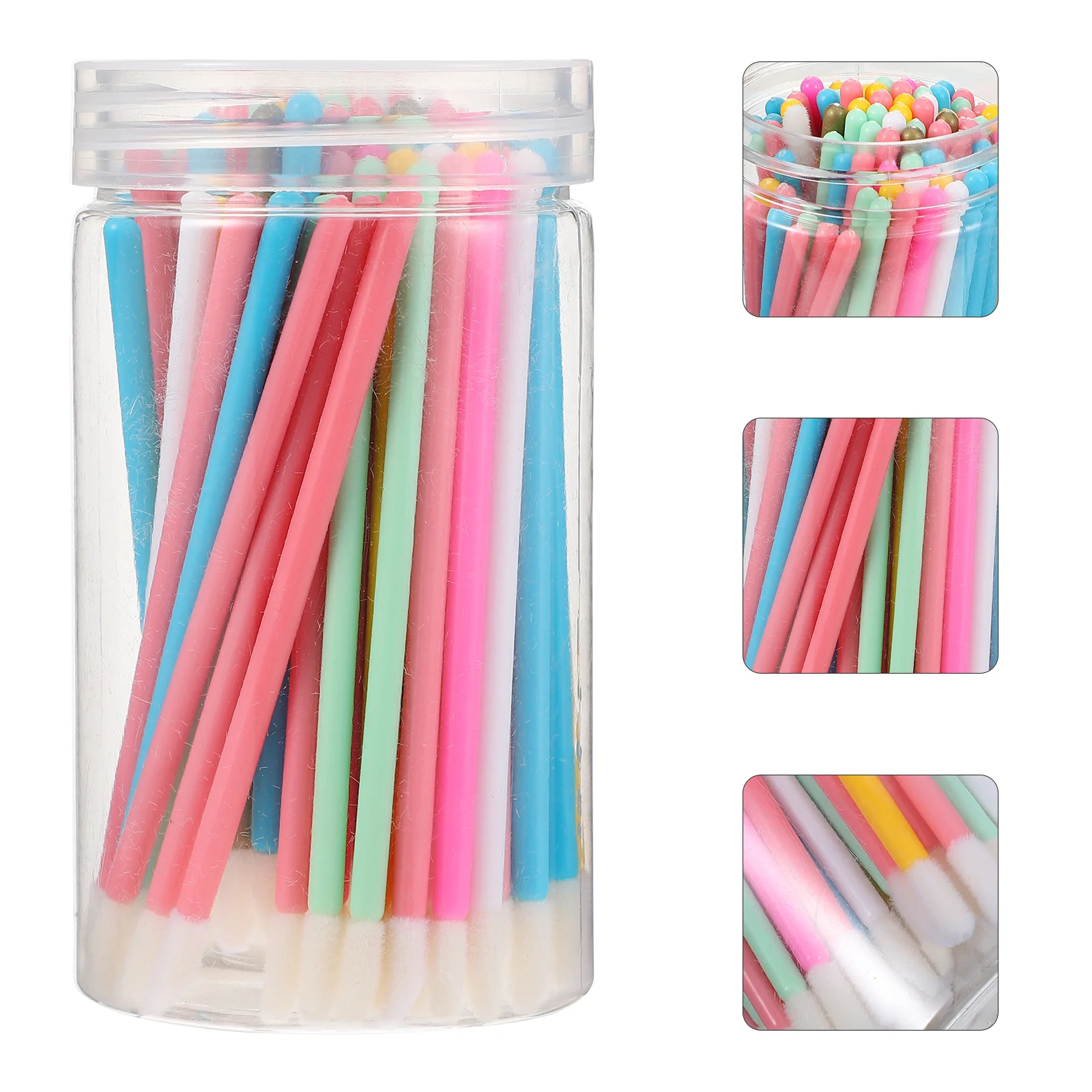

100Pcs Lip Brush Disposable Lipstick Applicators Plastic Makeup Tools for Travel Home Use Lip Gloss Applicator Makeup Supplies