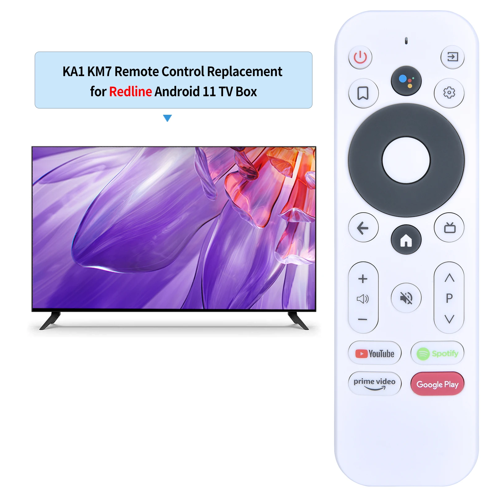 Remote control for Redline RV5 Android 11 TV Box Mecool HomePlus KA1 KM7