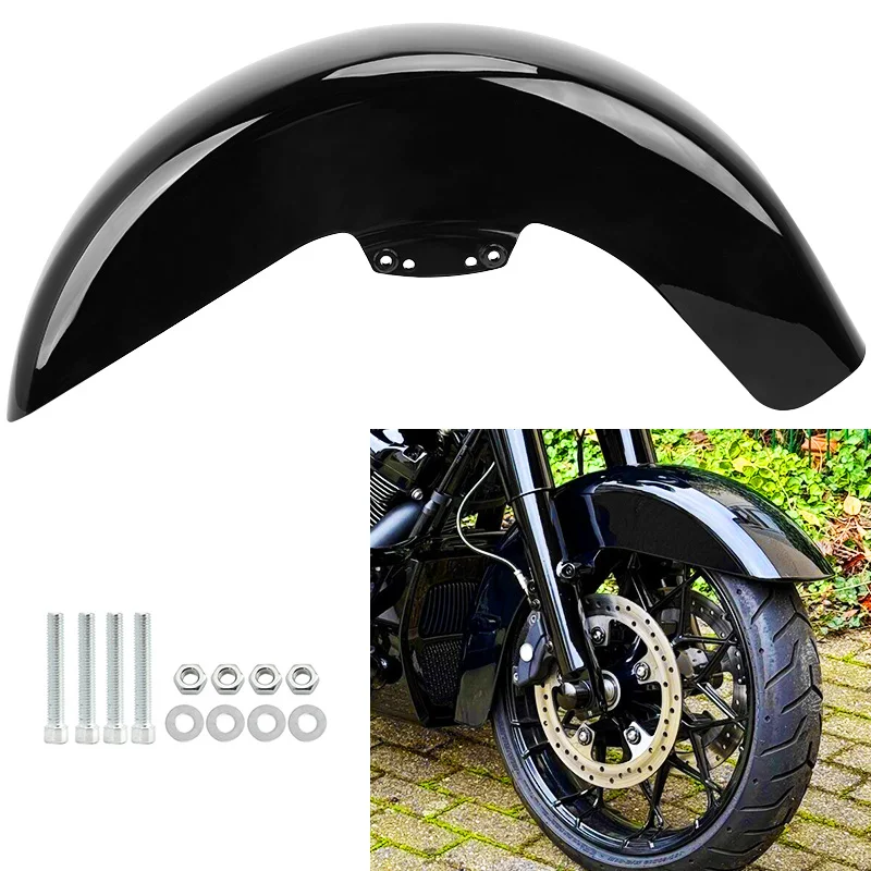 Motorrad Kotflügel Vorne Kotflügel Abdeckung 17'' 18'' 19'' 21'' Für Harley Touring Road King Electra Glide straße Glide Ultra 2014-up
