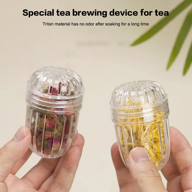 3Pcs Separator Flower Tea Filter Ball Transparent Kettle Infuser Tea Leaf Strainer Household Kitchen Accessories