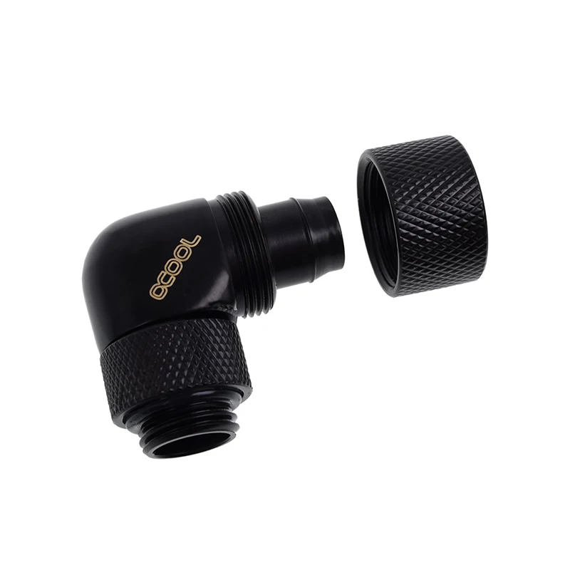 Alphacool Eiszapfen 13X10Mm Nén Lắp 90 ° Xoay Được G1/4 ", Đồng Thau nước Làm Mát Ống Kết Nối, Hình Dáng 90 ° Góc Cạnh