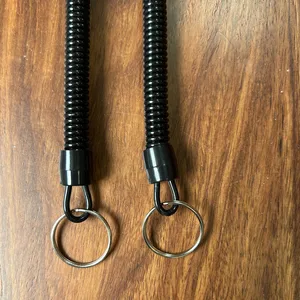 1 adet taktik geri çekilebilir bahar elastik ip aracı ve dişli güvenli yürüyüş kamp için anti-kayıp telefon anahtarlık boyunluklar balıkçılık için açık havada Elastik kordonun çalışması için en iyi 10 satış, no. 4