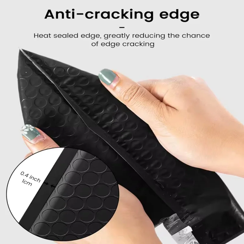 50pcs Waterproof And Shockproof Black Bubble Bag Mail Transportation Courier Bag Jewelry Packaging Bag Stationery Packaging Bag