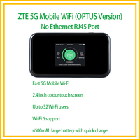 Unlocked ZTE 5G Mobile WiFi MU5001 OPTUS Wi-Fi 6 Wireless MiFi Router 5G SA NSA 4G LTE CAT22 Pocket Hotspot Modem With Sim Card