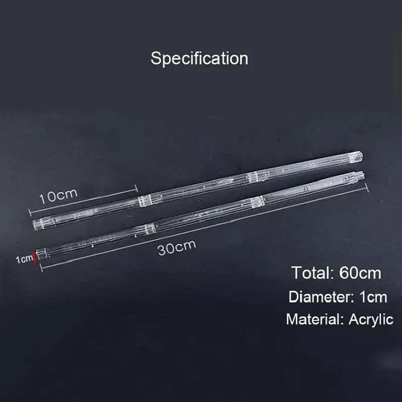 Spliceable 60cm Aquarium Air Stone Bubble Bar Wall Curtain Tube Hose Fish Tank Pump Hydroponic Oxygen Diffuser Tube Plastic