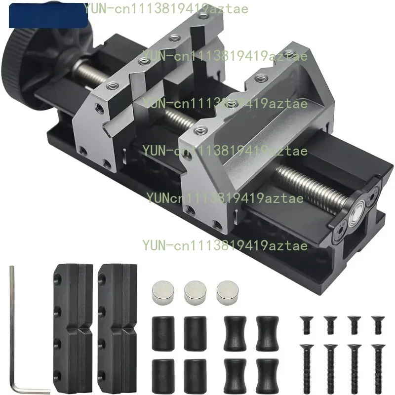 Double‑Ended Mini Vise Aerospace Grade Aluminum Alloy Precision Bench Vise Fine Crafting Accessories