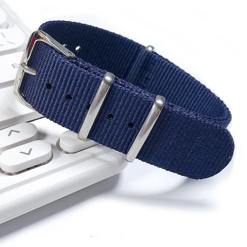 18MM 20MM 22MM Nylon nézni Érlelődik Sportág Lezser straps Kicserélés vel Rozsdamentes Acél Övcsat számára férfiak Női nézni kiegészítők