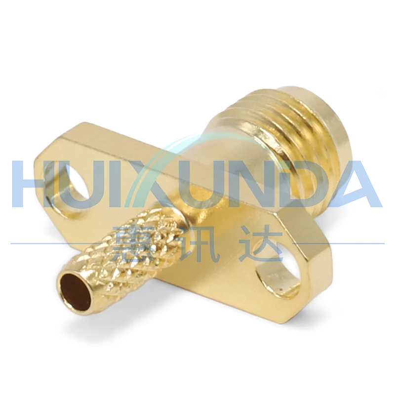 SMA-C-KF-1.5 SMA female two-hole diamond flange crimp 50-1.5/RG316 wire SMA connector