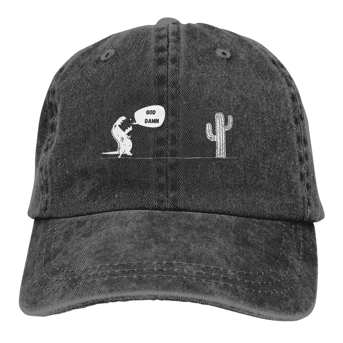 Trex Cactus Cute The Baseball Cap Peaked capt Sport Unisex Outdoor Custom Trex Cactus Offline Funny Games Hats