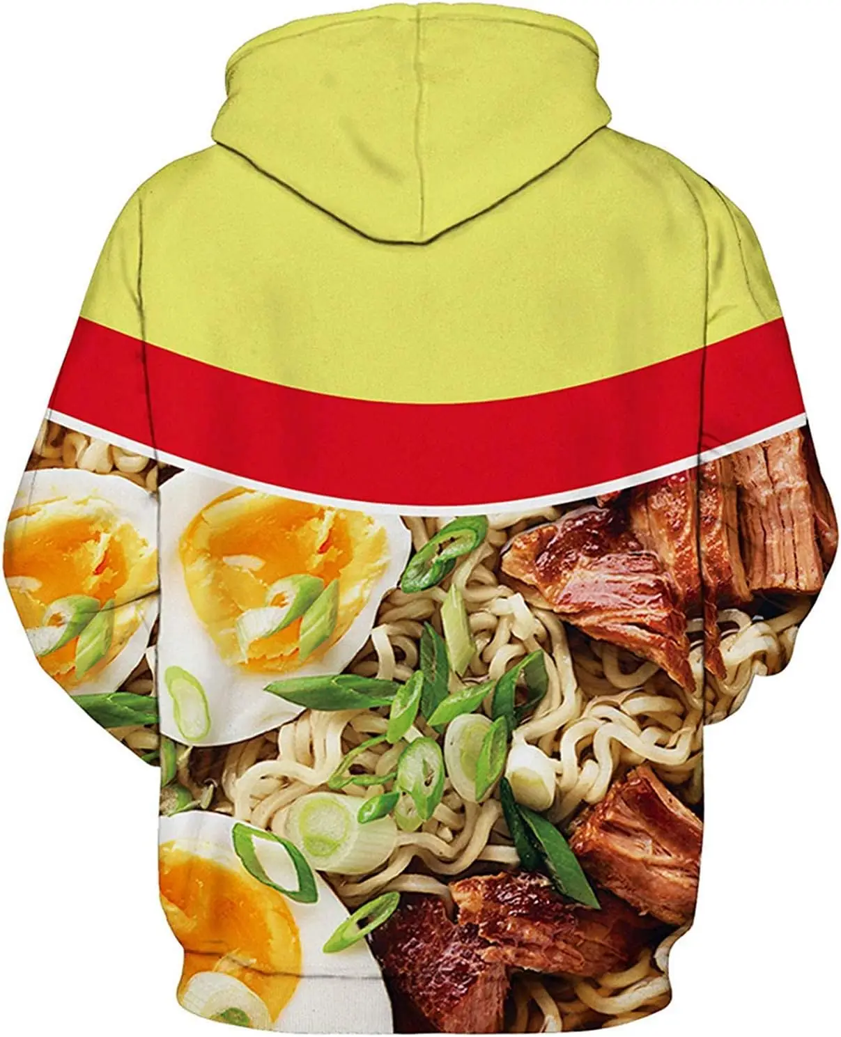 Keasmto 3D Ramen Chicken Noodle Soup Hoodie Beef Sweatshirt