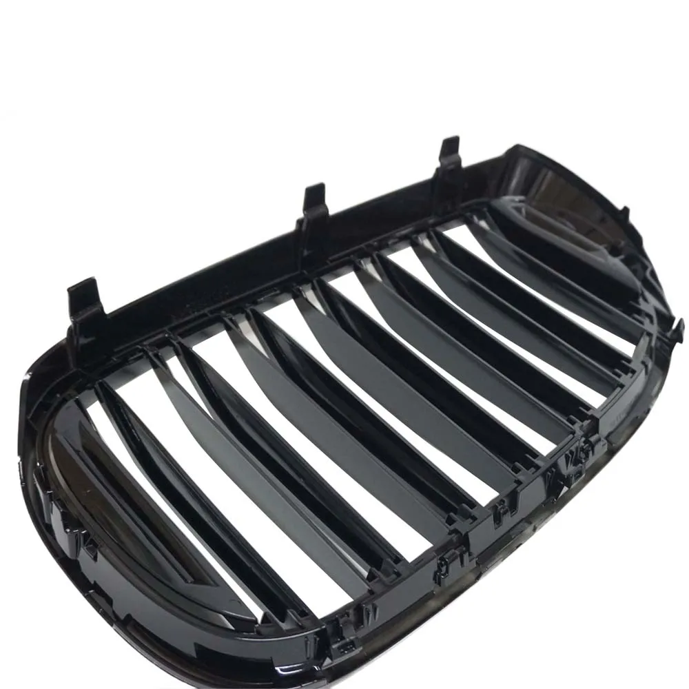 1 Piece Car Front Bumper Replacement Kidney Grille For BMW 7 G11 G12 730i 740i 750i 740e 725d 730d 2016-2020 2 Slat Black Grill