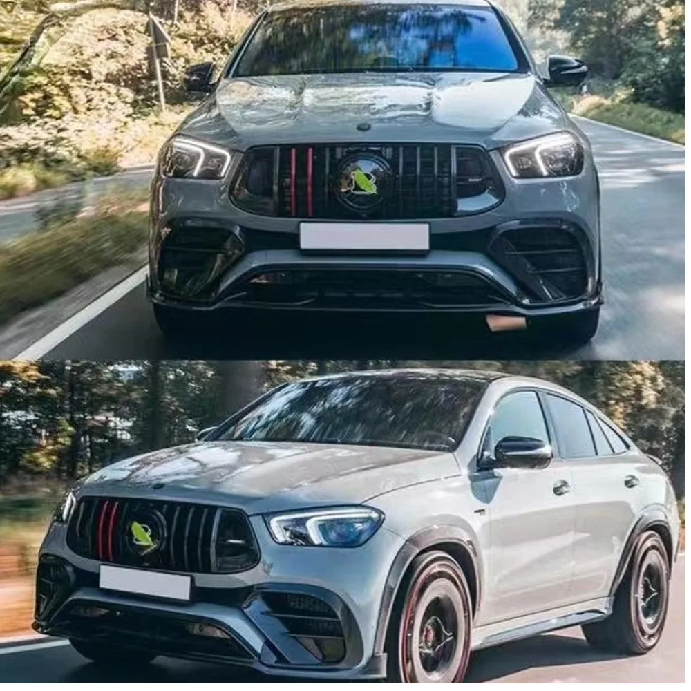 For Car Front Bumper Grille Racing Grill For Mercedes-Benz W167 GLE-Class GLE350 GLE450 2020-2023 GT Sports AMG Style Grille