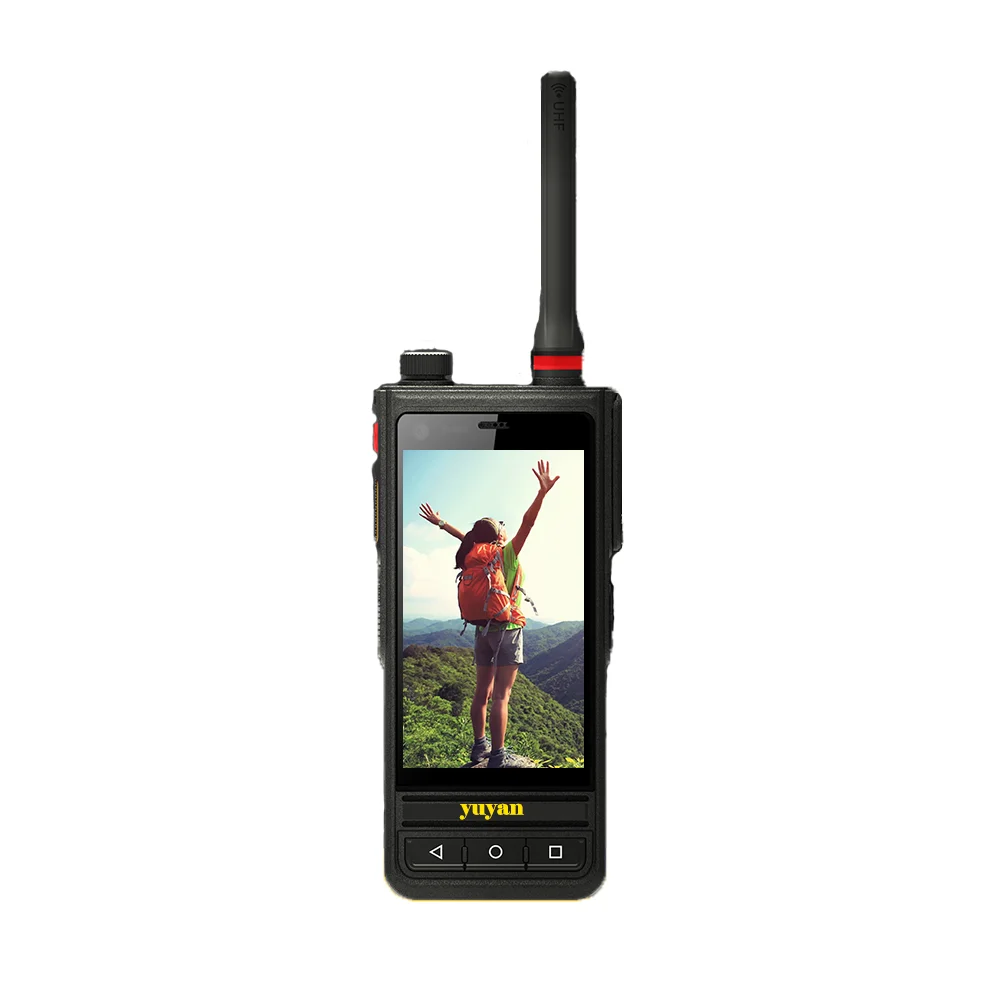 Yuyan E81 poc radio  Type-c Walkie-talkie Sim Card 2 Way Radio Wireless Walkie Talkie Phone Black IPX7 16 Handheld