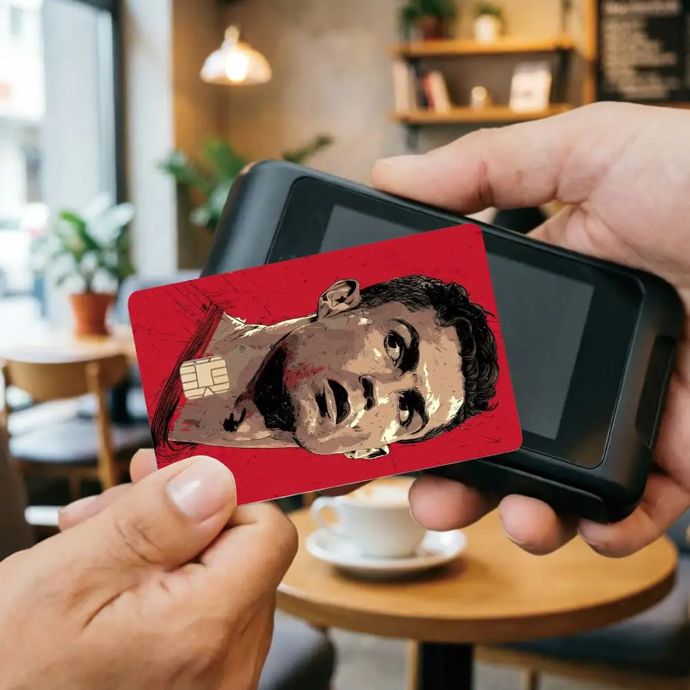 B-Basketball superstar Cristiano Ronaldo Credit Card HD Stickers Small Chip Waterproof Sticker Game Card Decal Gift - view 3