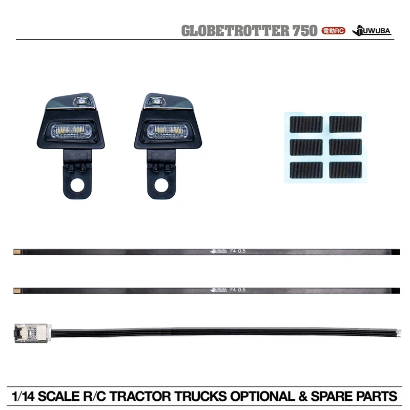 LED Cab Roof Light for Tamiya 1/14  RC Truck Trailer Dump Truck VOLVO FH16 750 56360 56362 56375 Model Car Toys Parts Upgrade view 3