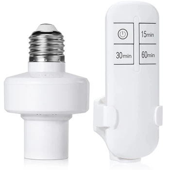 Ensemble de supports de lampe avec télécommande sans fil E27, portée de 15M, interrupteur marche/arrêt pour ampoule intelligente WiFi E27