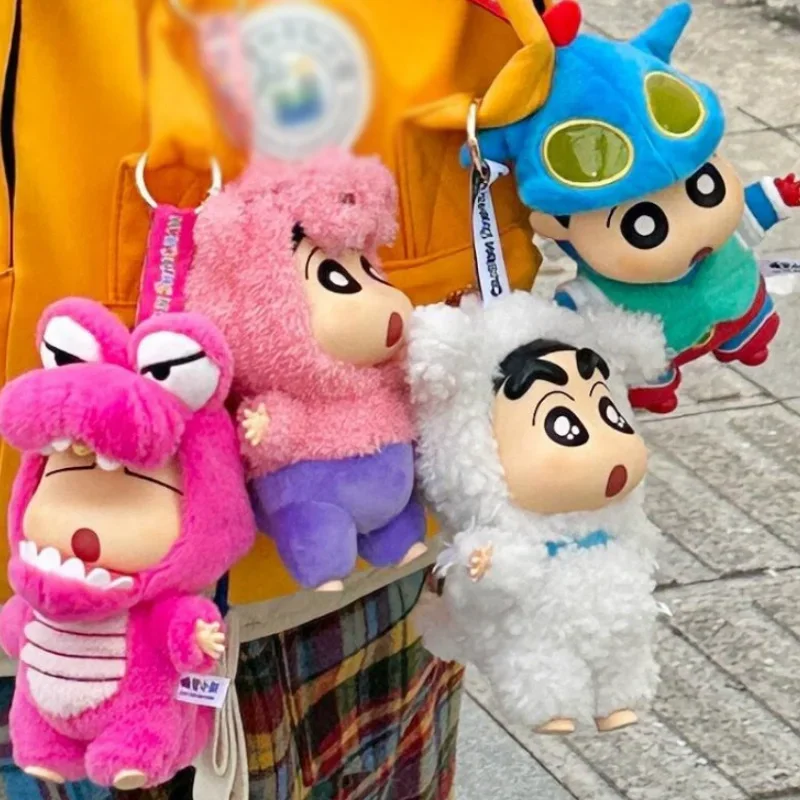 

Genuine Crayon Shin-Chan Dress-Up Party Blind Box Vinyl Plush Doll Bag Pendant Ornaments Trend Toys Children'S Birthday Gift
