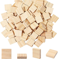 50pcs 2 * 1.8 cm square wood chips wooden building model hand-made materials handicraft graffiti accessories