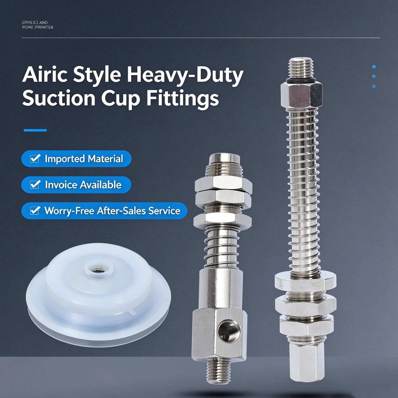 Pneumatic Vacuum Suction Cup Base Rotating Connecting Rod Two Sides Intake Sucker Bracket M10/M12 Mechanical Arm Accessories