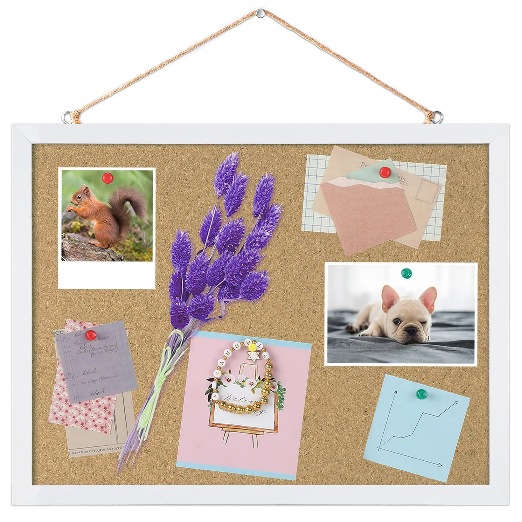 Wholesale Wooden Frame Memo Notice Pin Board Message Learning Hanging Bulletin Cork Board Photo Wall Display Board For Kids