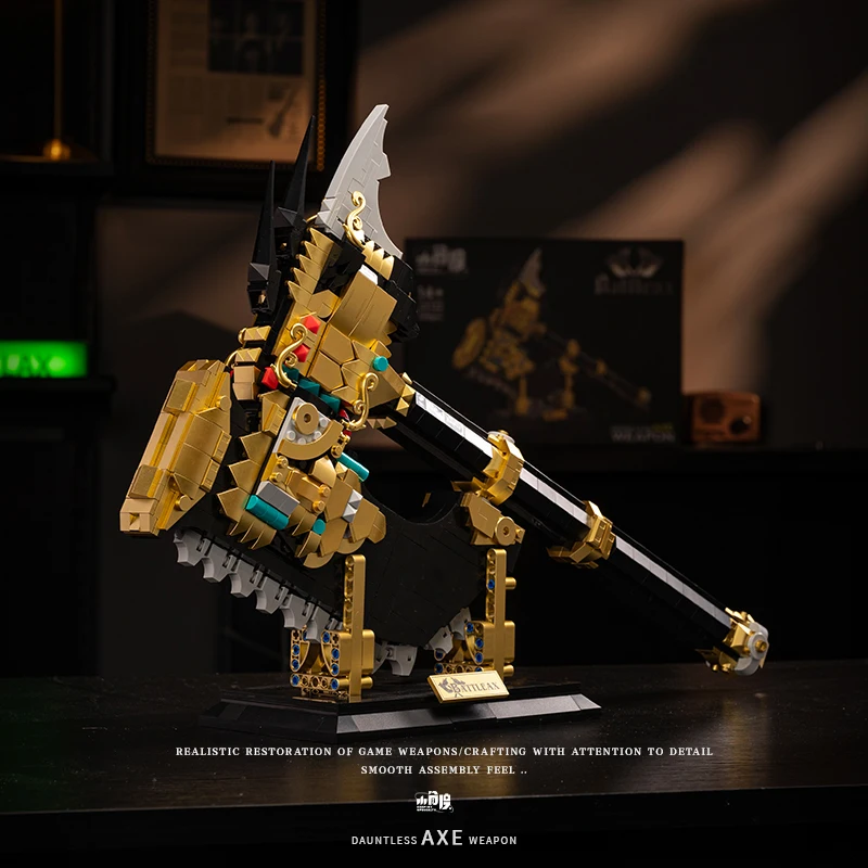 

New JD122 1206pcs MOC Ornaments Saw Tomahawk Building Blocks Bricks Assembling Model DIY Toys for Children Birthday Gift Set