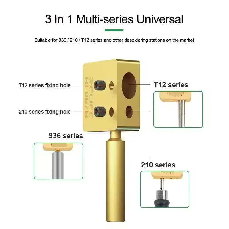 RELIFE RL-067B V11.0 MIni Heating Table Soldering ID Heating Disassembly Platform Universal 936/210/T12 Desoldering Station