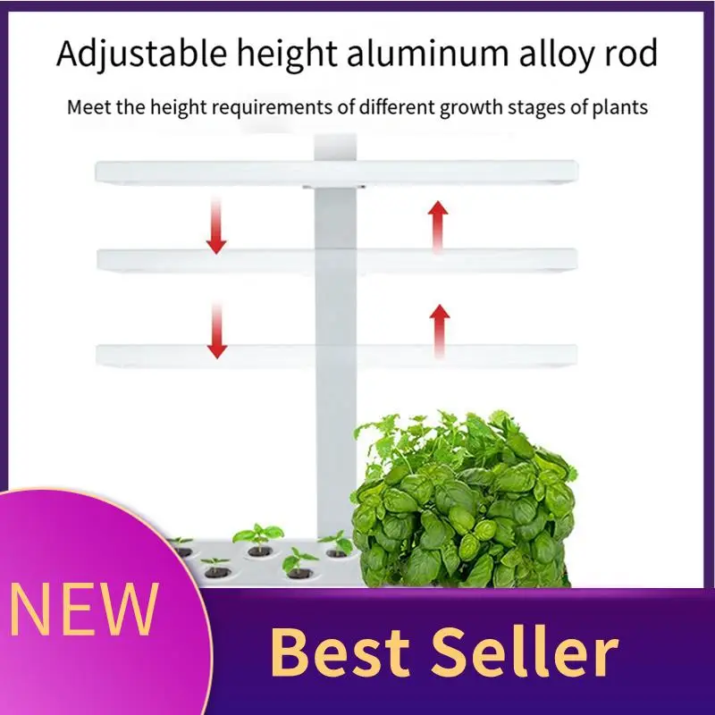 

ABHI-Water Pump Smart Hydroponics Growing System Indoor Garden Kit 9 Pods Automatic Timing With Height Adjustable EU Plug