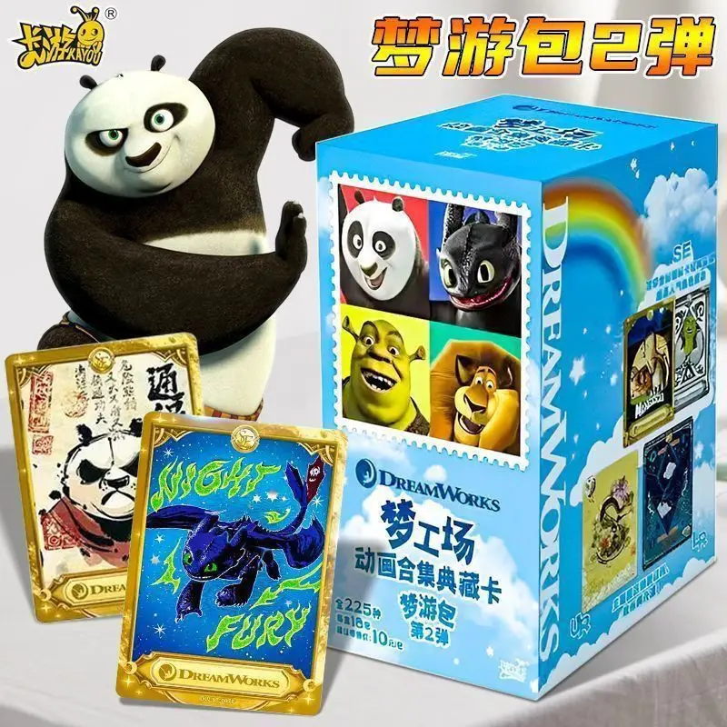 KAYOU DreamWorks Schlafwanderer-Kartensammlung 30. Jubiläumsausgabe Kung Fu Panda Shrek Anime-Sammelkarten