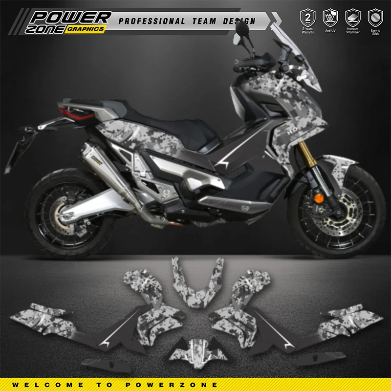 PowerZone Grafika na Zamówienie, Naklejki, Zestawy Naklejek na Hondę X-ADV750 (2017, 2018, 2019, 2020)