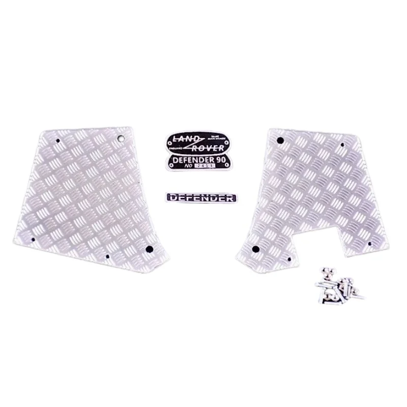 CChand Protective Plate Decorative Panel Metal Logo for 1/10 Traxxas Trx-4