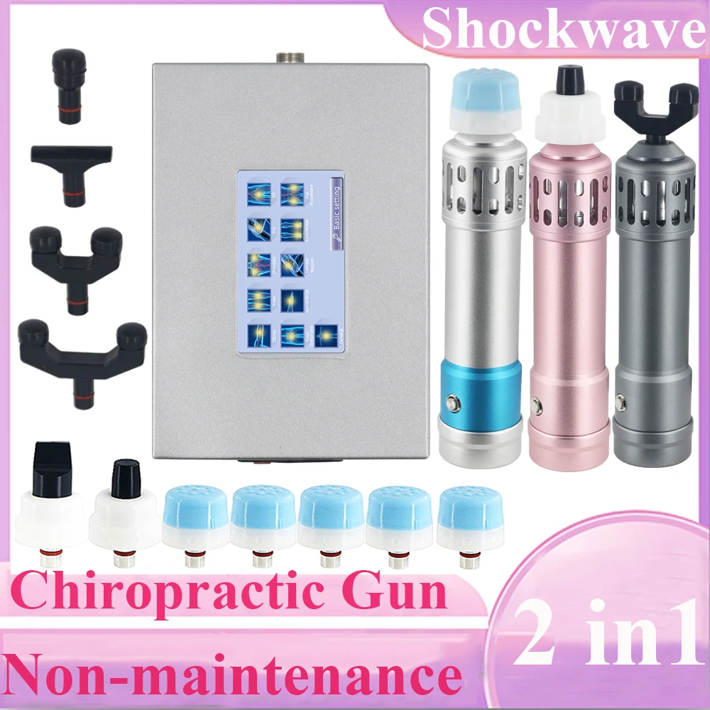 

Professional Shock Wave Therapy Chiropractic Gun 250MJ Massage Shockwave Machine Tennis Elbow Relief Pain Portable ED Massager