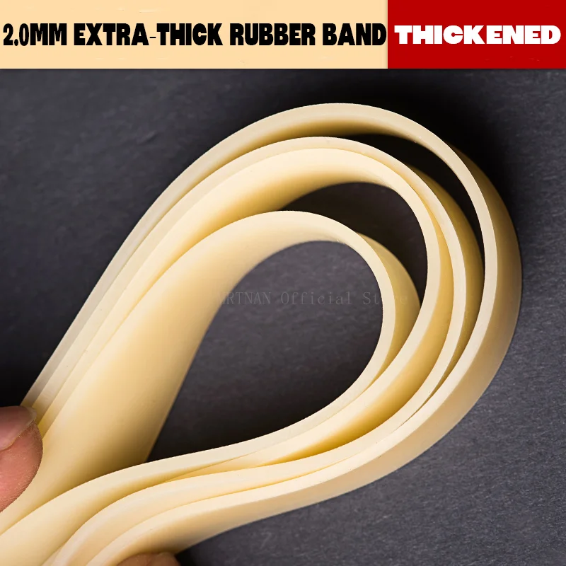 Thickened 1.5mm 2mm Wide slingshot Flat Rubber Band Plain High Elasticity Slingshot Shooting Hunting Accessories Rubber Band