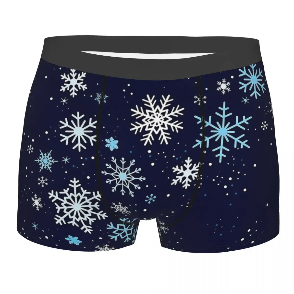 Winter Breeze Happy Merry Christmas Underpants Cotton Panties Men's Underwear Print Shorts Boxer Briefs