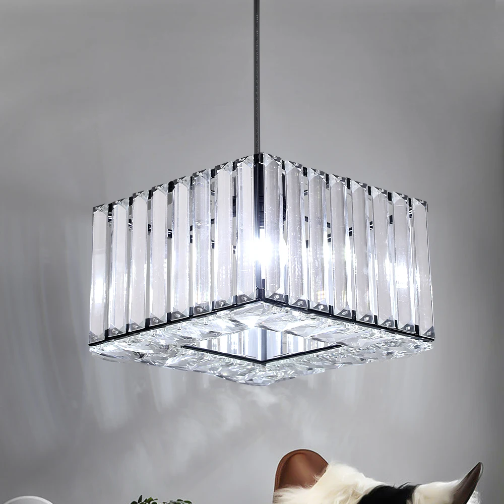Led Pendant Light Modern Crystal Chandelier Kitchen Island Ceiling Lamp Dining Table Lustre Aisle Home Decor Corridor Fixture
