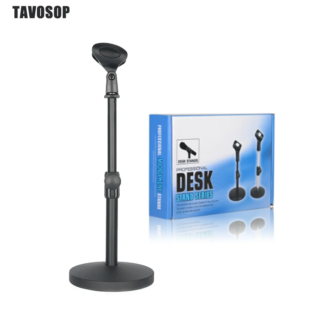 

Утяжеленное основание настольного металла с держателем для микрофона Регулируемая подставка для микрофона для микрофона Condencer