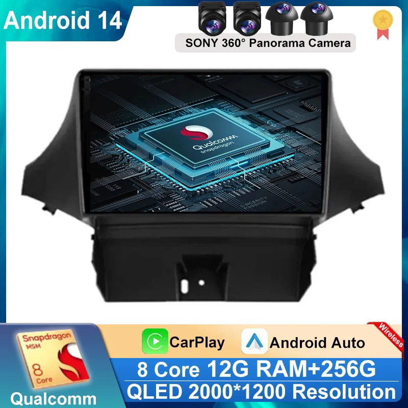 Auto Radio Player Carplay For Chevrolet Orlando 2010 - 2018 Android 14 Bluetooth Car Stereo BT Head Unit 4G GPS Video Wireless