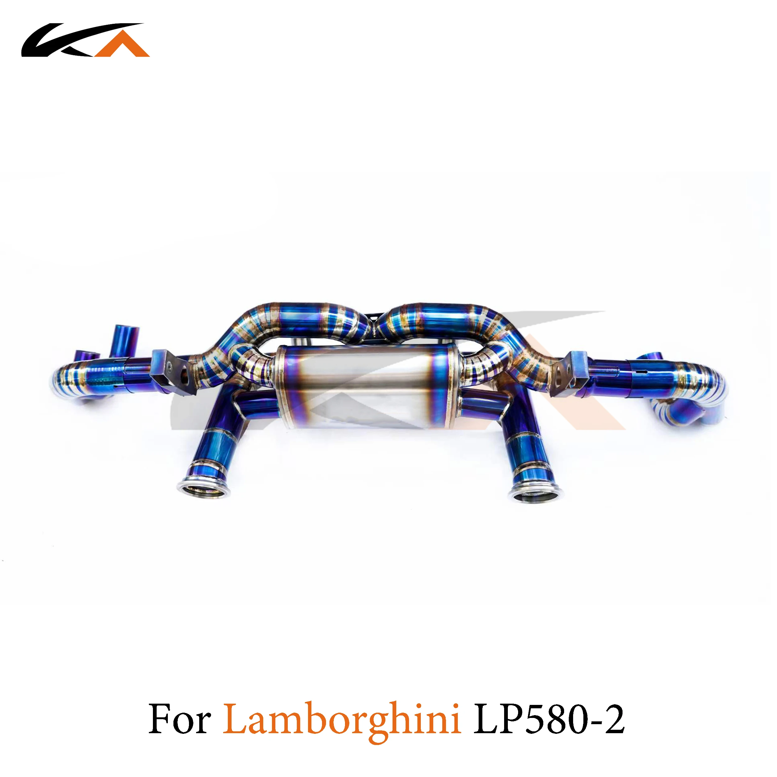 KA Tuning exhaust system titanium alloy catback for Lamborghini LP580-2 5.2L rear section performance parts muffler valve