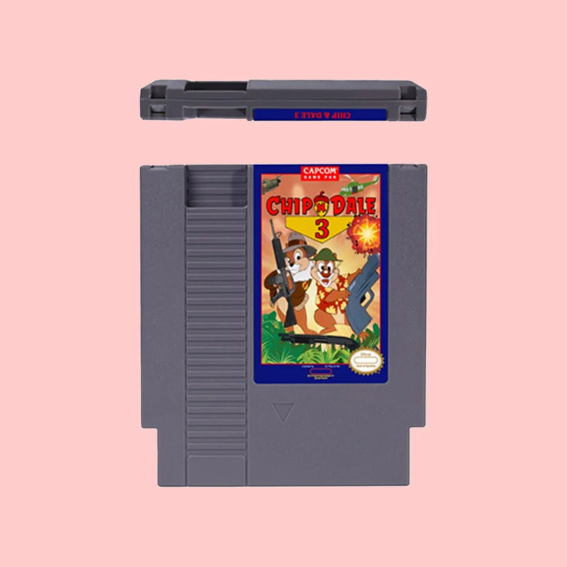 Chip & Dale 3 Action Game Cartridge For NES 72PIN Consoles Region Free Game Card