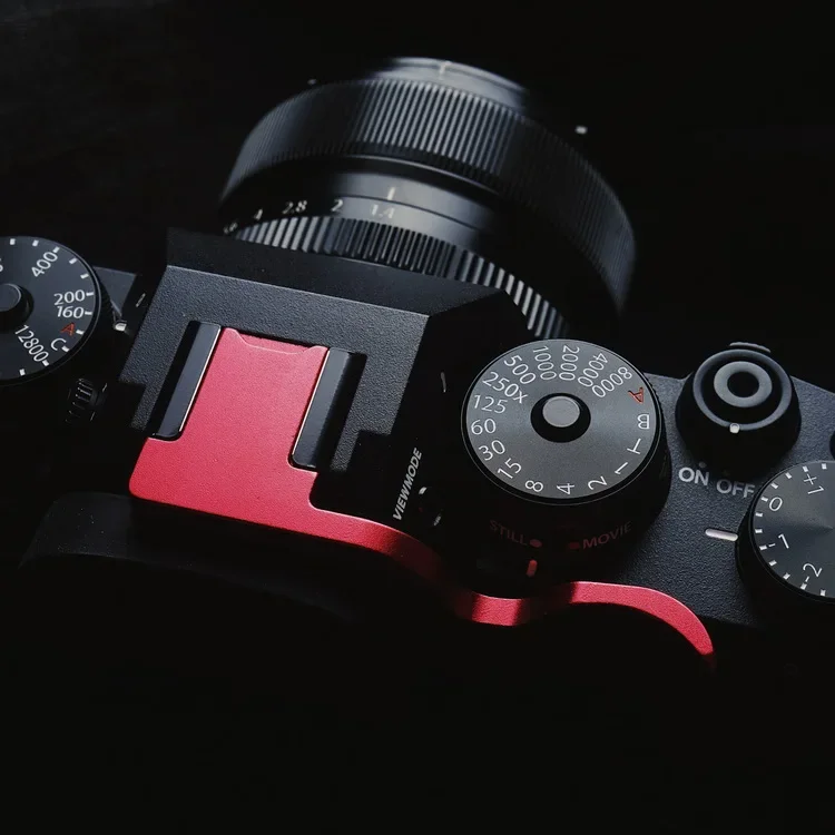 Aluminum Thumb Rest Finger Thumb Grip Hot Shoe Cover For Fuji XT4 Fujifilm X-T4 Thumb Up Grip