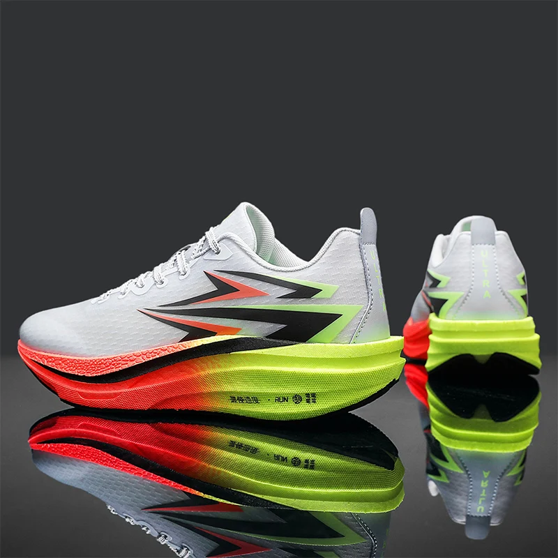 

Men Sports Running Shoes Casual Carbon Plate Marathon Breathable Lightweight Women's Comfortable Athletic Nonskid Sneakers