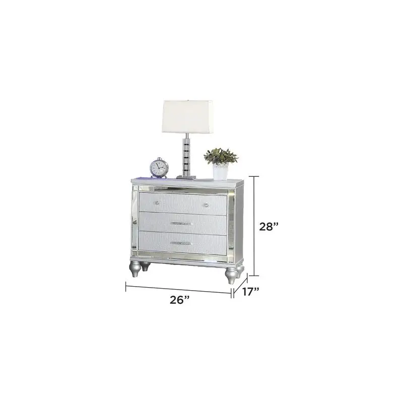 طقم غرفة نوم خشبي مكون من 5 قطع مع إضاءة محيطة بلمسة نهائية مخملية باللون الرمادي #4