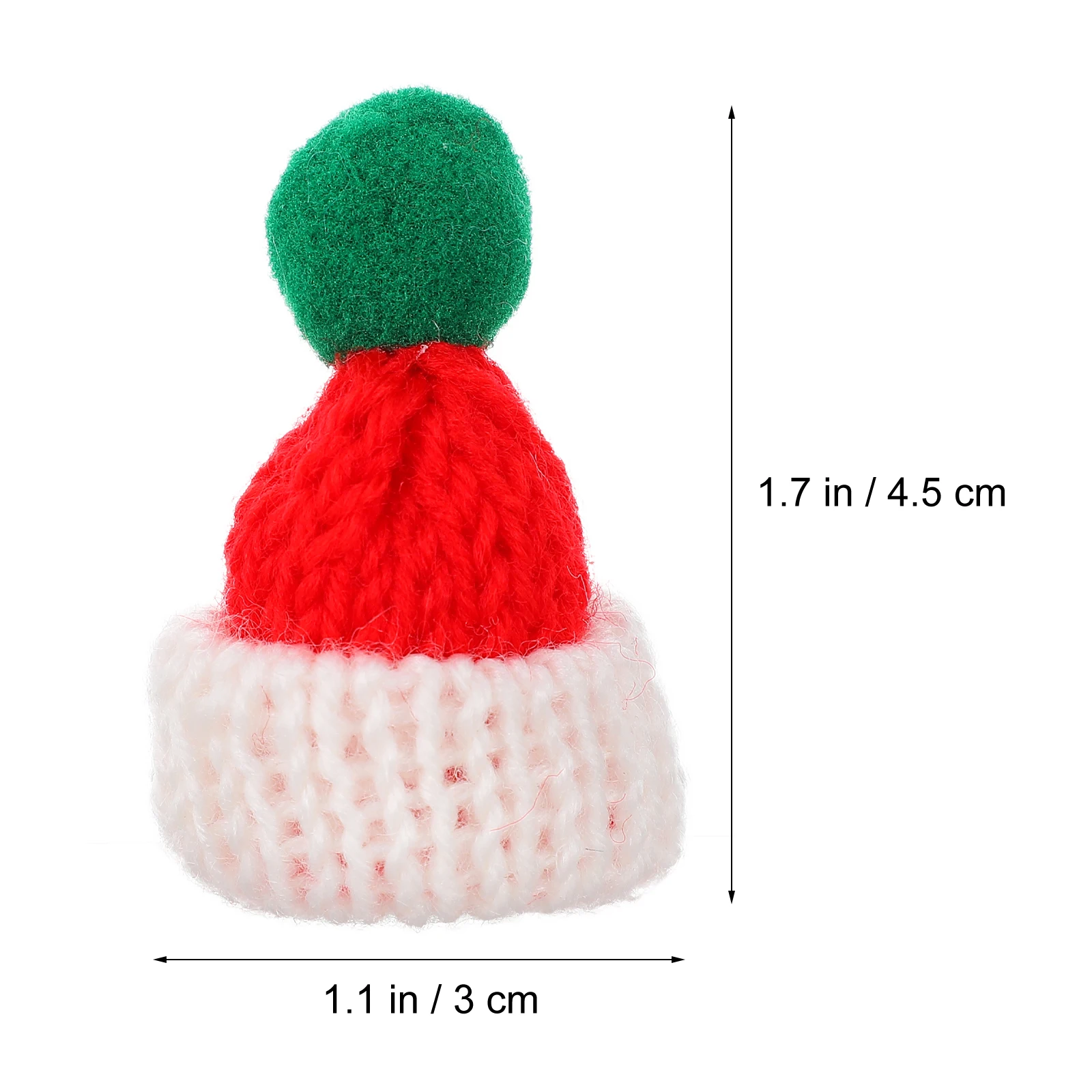

Pet Hairpin Hat Christmas Decorations Small Tiny Hats for Crafts Xmas Ornaments