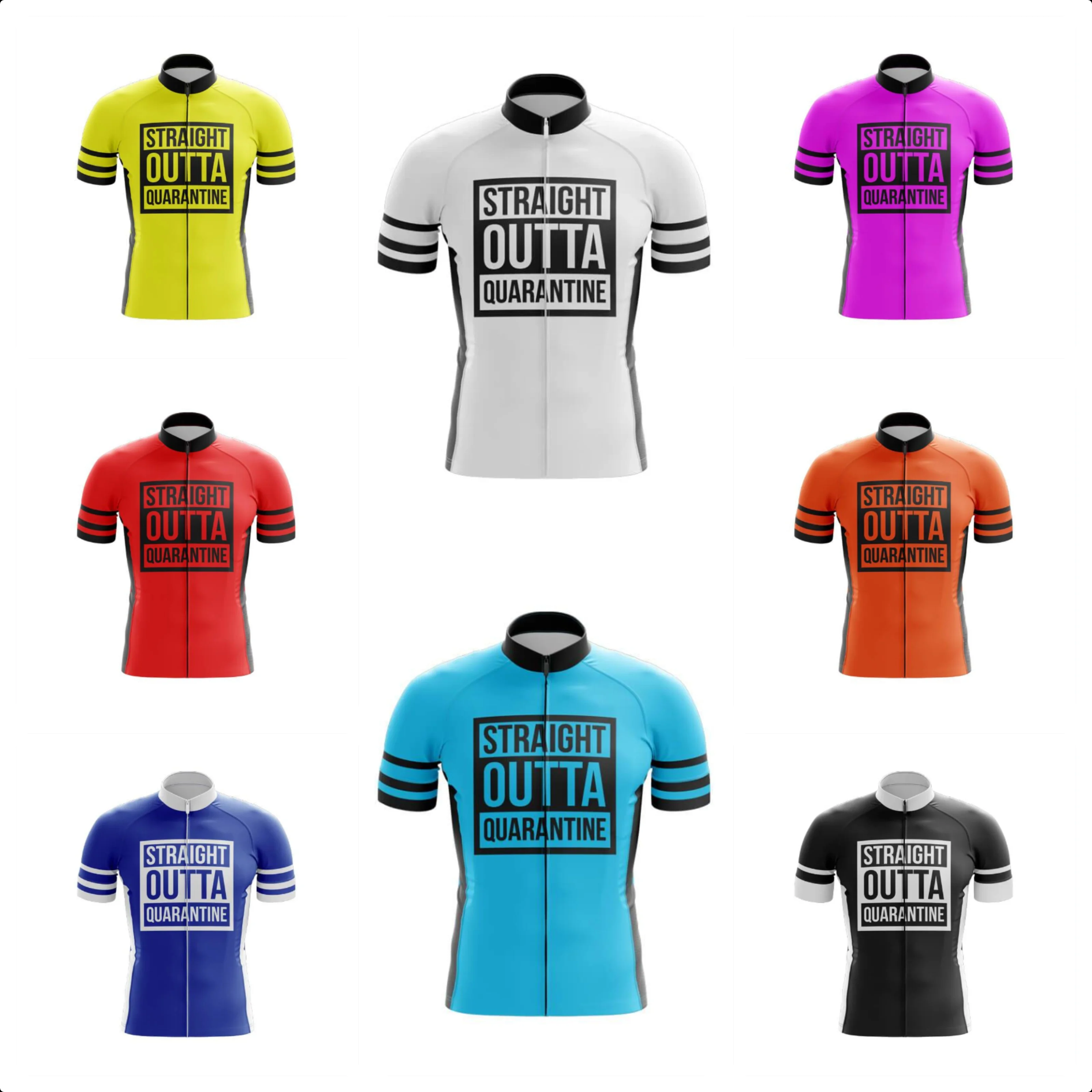 

Straight Outta Cycling Jersey for Men Breathable Short Sleeve Bib Shorts Durable 20D Gel Pad, Mountain Bicycle MTB Clothing