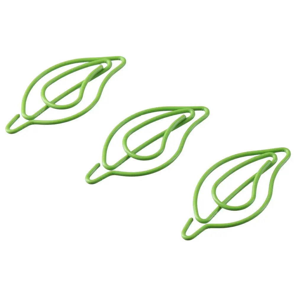 File organizer daun klip kertas logam Green Binder klip File folder kantor