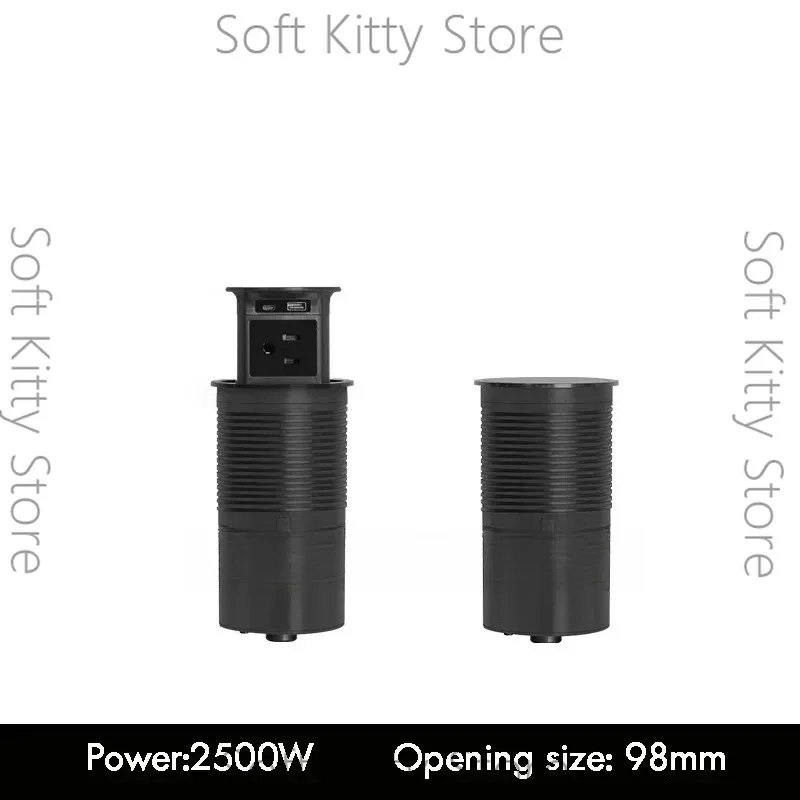 Lifting Desk Power Automatic Pop Up Elevator Socket Tower Socket US UK UN Plug Adapter USB 20W Wireless Charge ,Hidden розетка