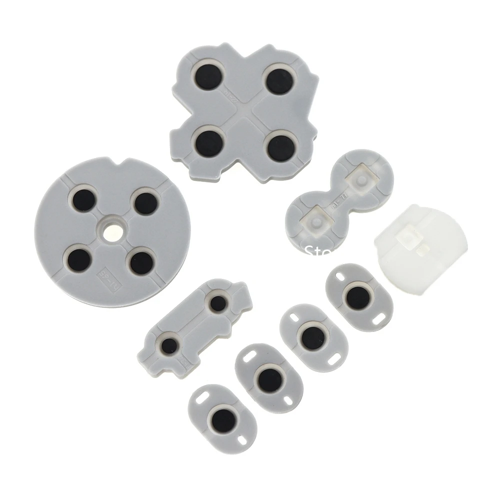 

30sets 9 in 1 Conductive Rubber Silicone Pads Buttons For wiiu pad silicone rubber for wii u gamepad repair parts