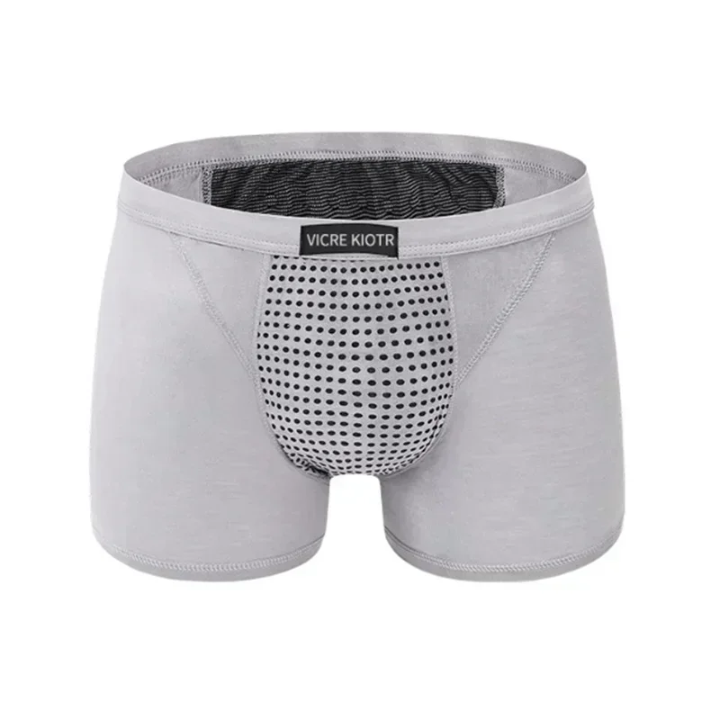 L-6XL 2023 New Men\'s Physiological Underwear Men Enlargement Underpants Health Boxer Shorts Tourmaline Prostate Magnetic Therapy