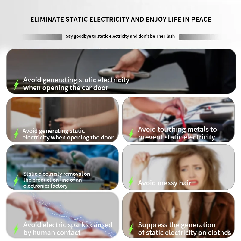 Cinturino antistatico Corpo invernale Eliminatore di scarica statica Orologio antistatico wireless Batteria incorporata unisex 2025 Nuovo